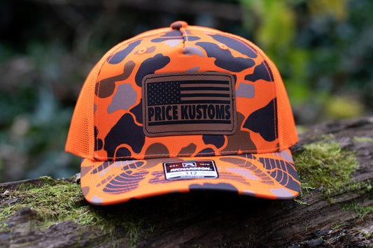 Orange Camo Freedom Hat
