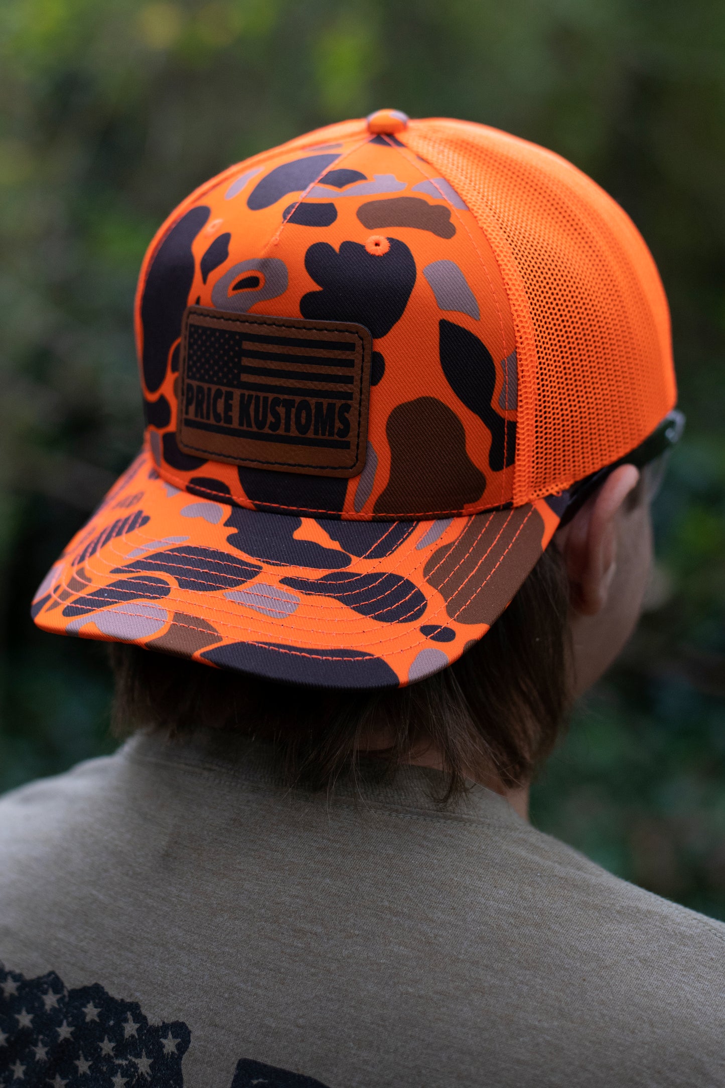 Orange Camo Freedom Hat